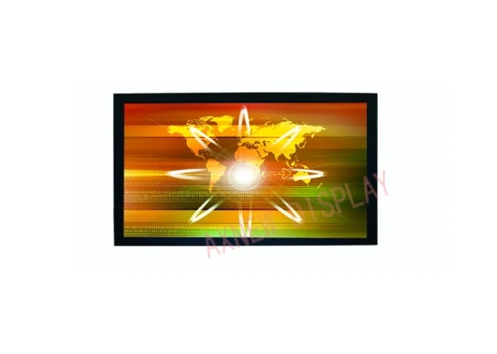 28.5W VGA DVI Industrial LCD Display 400CD/M2 Capacitive Touch Screen Display